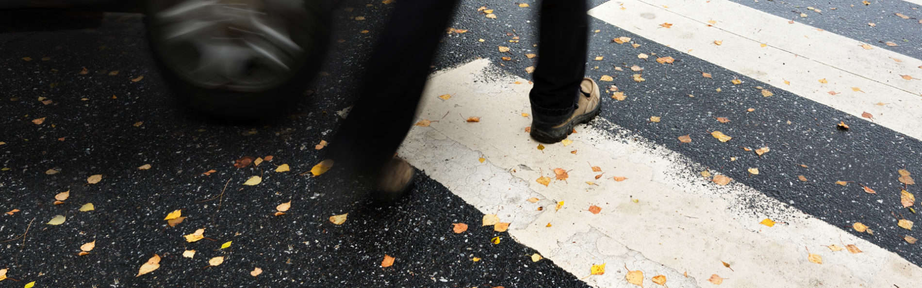 Pedestrian in crosswalk