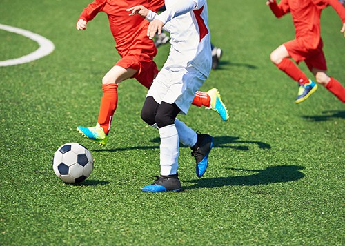 Child football players