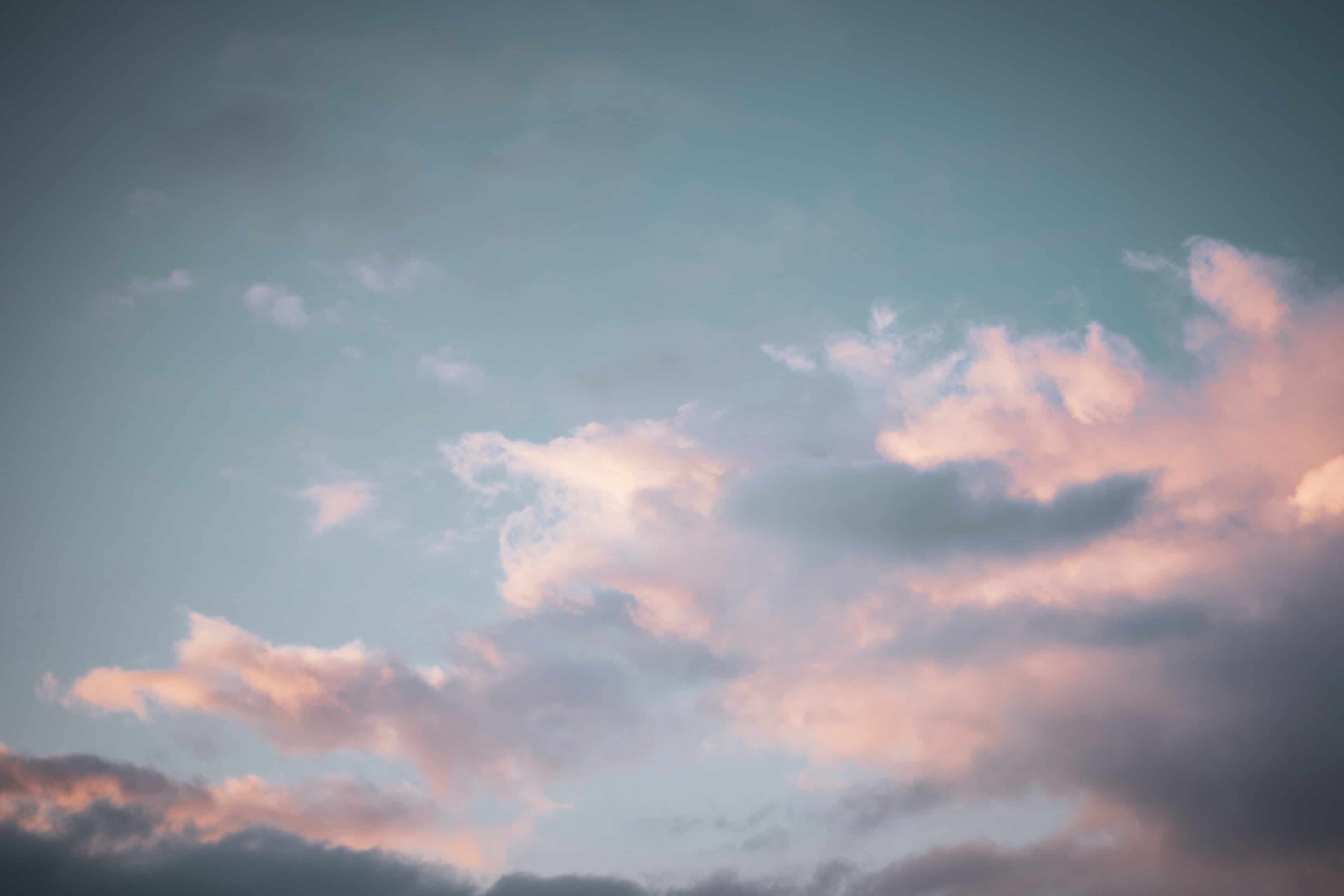 sky with pinkish clouds