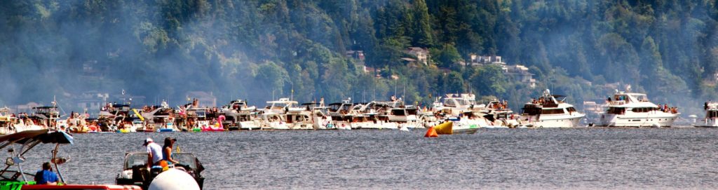 Seafair Boaters on Lake Washington
